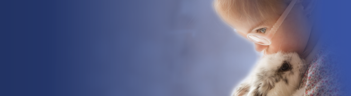 small child wearing glasses