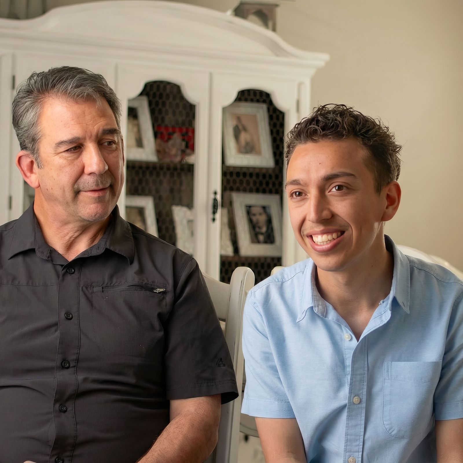 Photo of CalABLE Ambassador Esteban and his father
