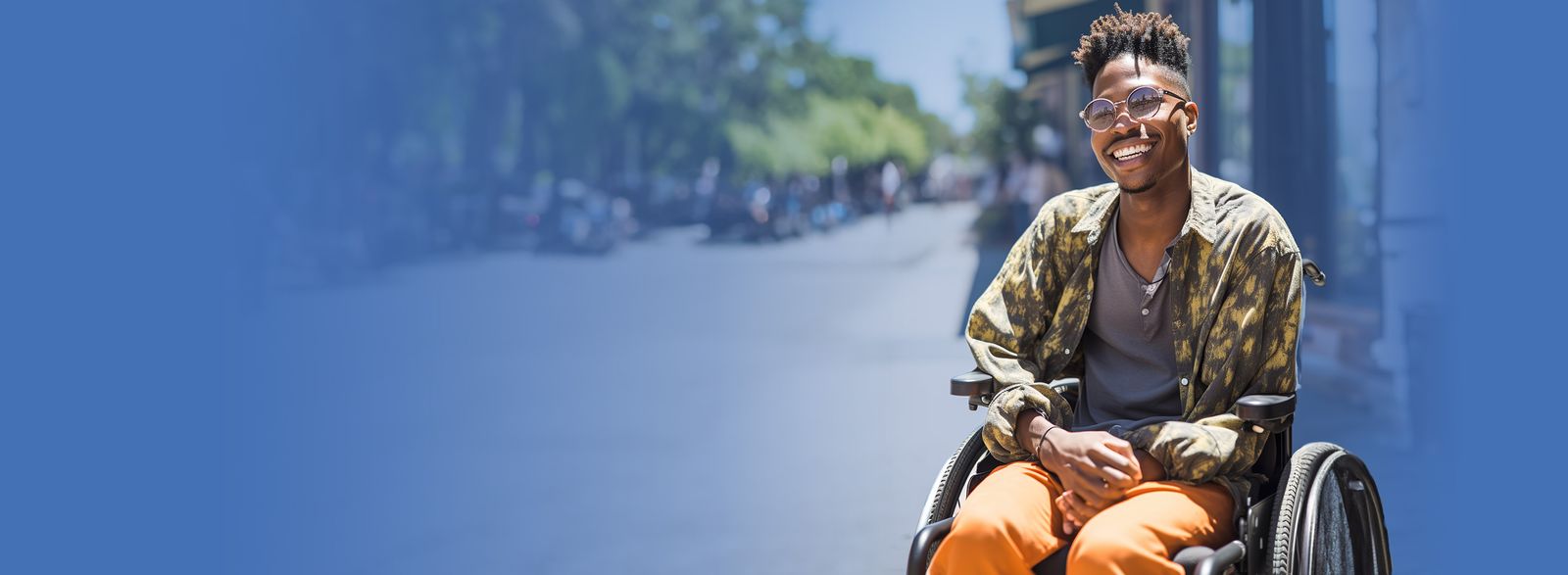 person in a wheelchair